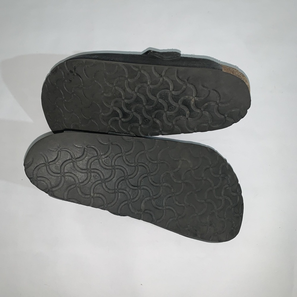 Birkenstock Clog Shoes Womens Size 8 Black Suede Boston Slip On Comfort Casual - Picture 12 of 13